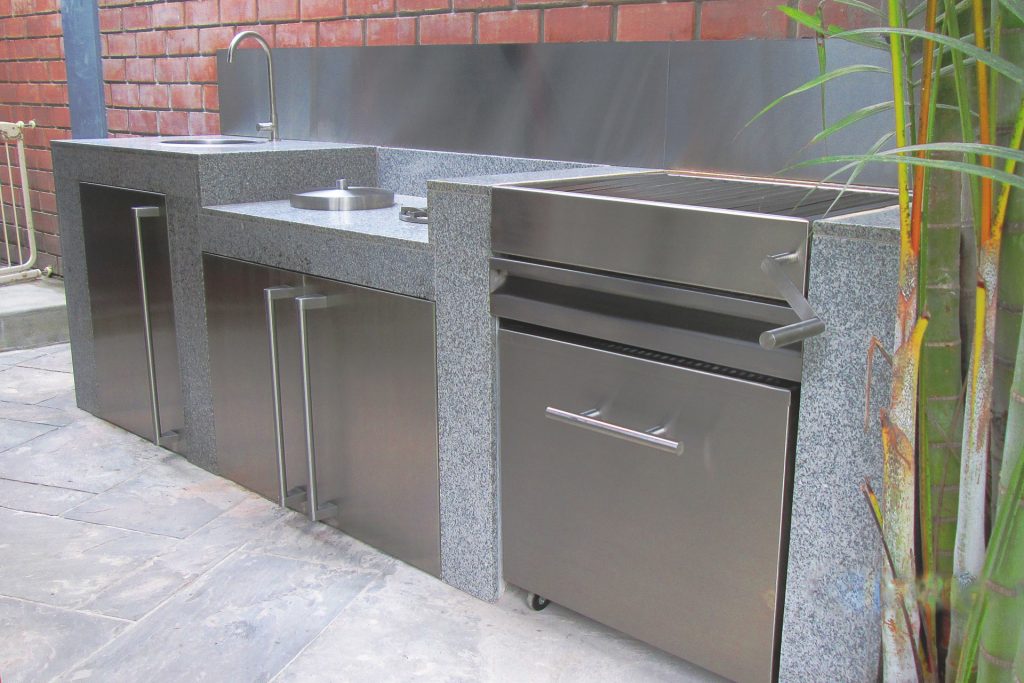 Mesa de centro de acero inoxidable